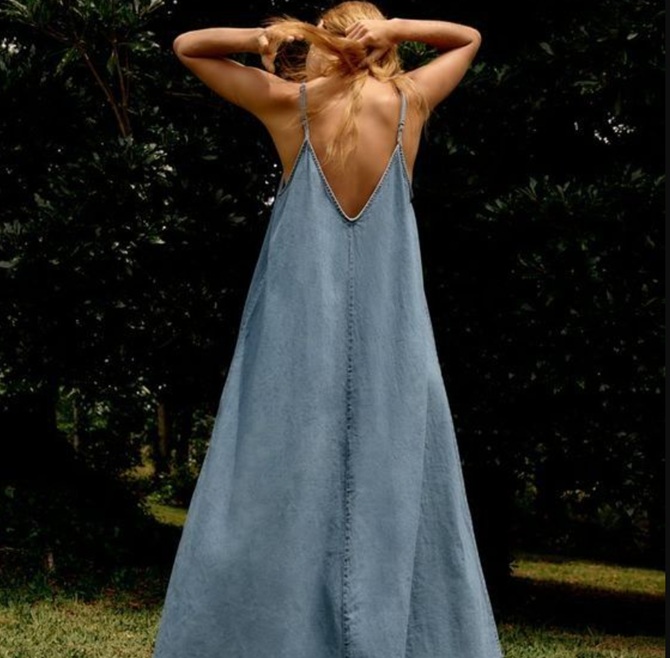 Denim sundress – the main hit of summer 2025 15