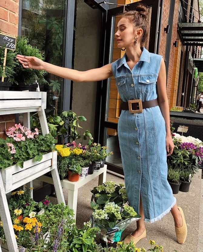 Denim sundress – the main hit of summer 2025 6