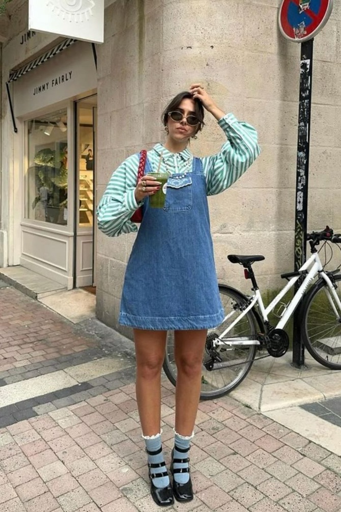 Denim sundress – the main hit of summer 2025 9