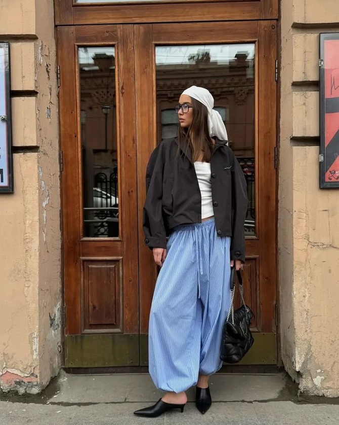 Fashionable harem pants 2025: how to wear and what to combine with 5