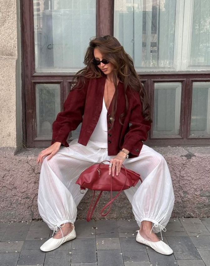 Fashionable harem pants 2025: how to wear and what to combine with 8