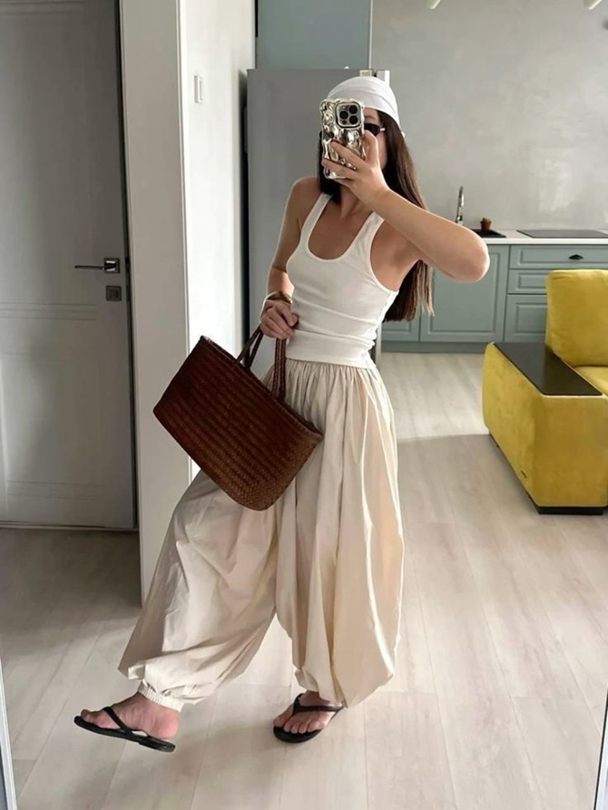 Fashionable harem pants 2025: how to wear and what to combine with 1