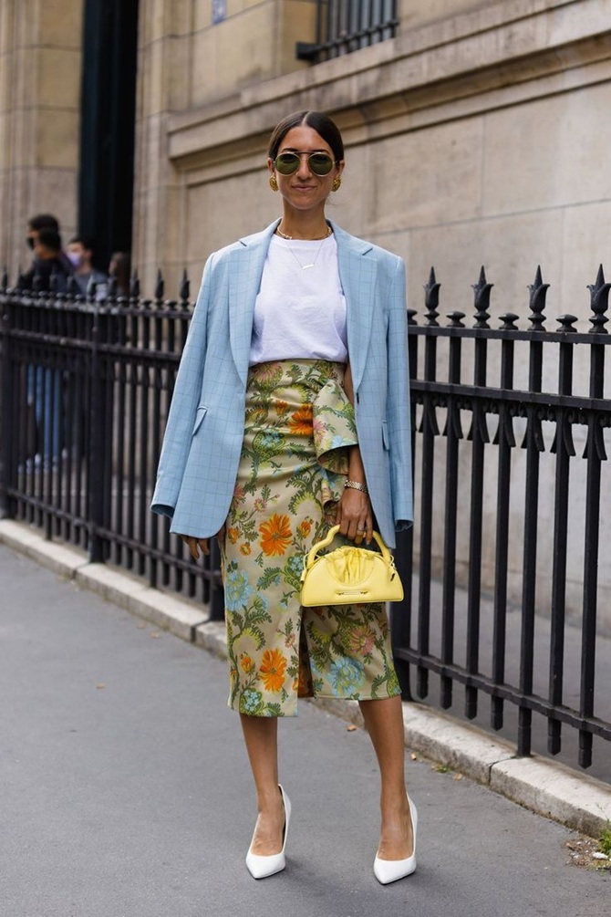 Fashionable skirts with floral print for summer 2025: how to wear and what to combine with 3