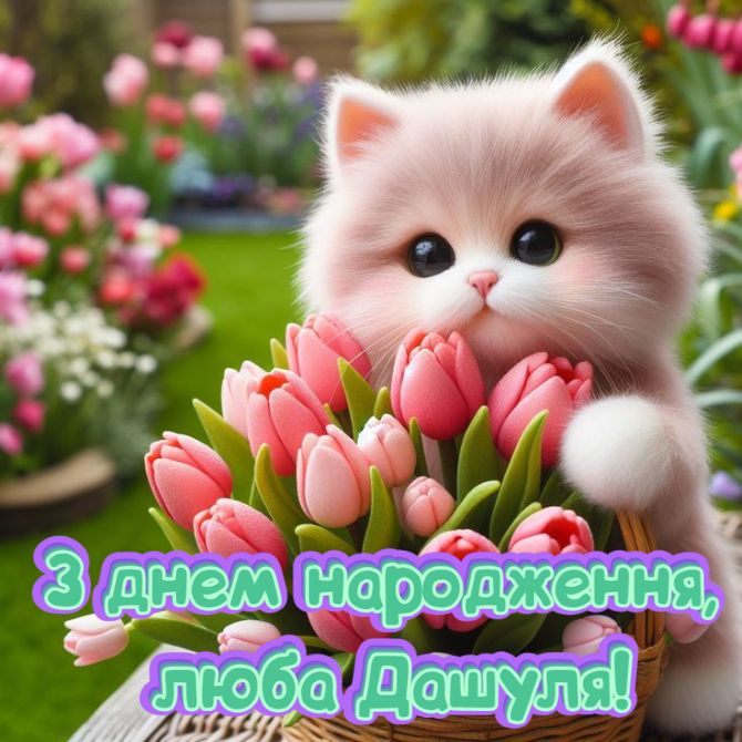 З днем народження, Даша! Вітання у віршах, прозі, листівках 1