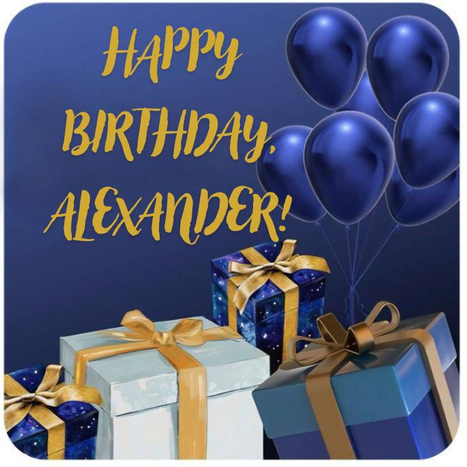 Touching congratulations for Alexander in prose, poetry, postcards 1