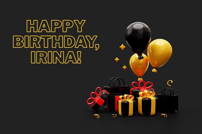 Happy Birthday, Irina! Touching congratulations in verse, prose, postcards 8