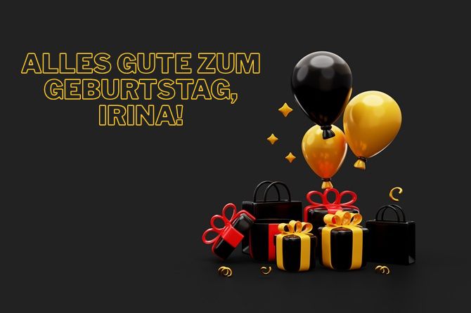 Alles Gute zum Geburtstag, Irina! Rührende Glückwünsche in Versen, Prosa und auf Postkarten 8