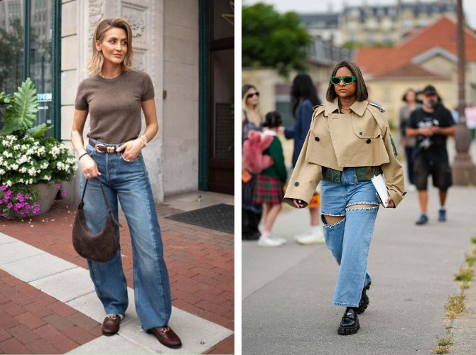 Baggy jeans: what shoes to wear with them in the fall to look stylish 11