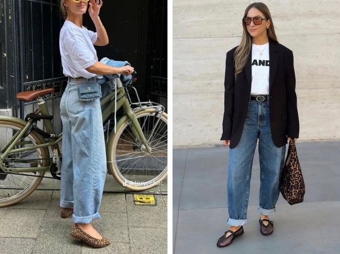 Baggy jeans: what shoes to wear with them in the fall to look stylish 8