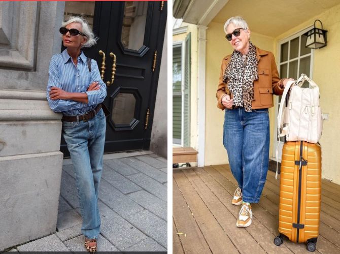What to wear with jeans for mature women 8