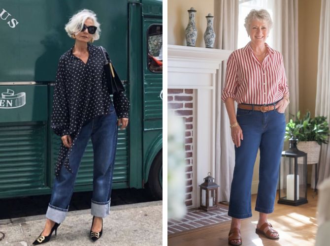 What to wear with jeans for mature women 7
