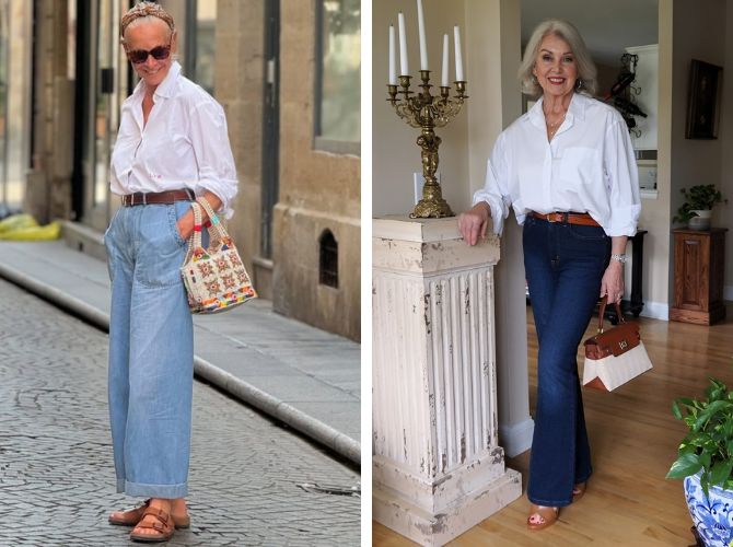 What to wear with jeans for mature women 1