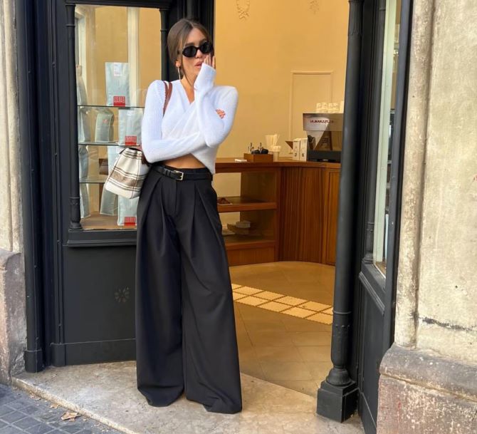 How to wear palazzo pants: stylist recommendations 1