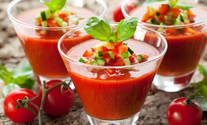 5 best cold soups with tomatoes: step-by-step recipes 1