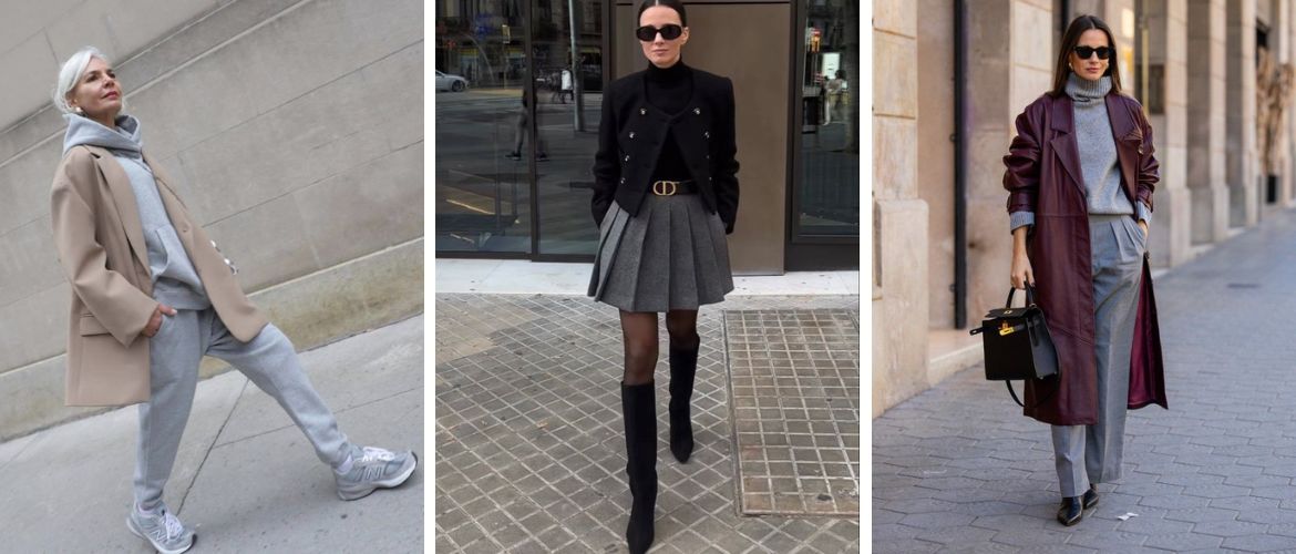 What colors go with gray in clothing – the most successful combinations