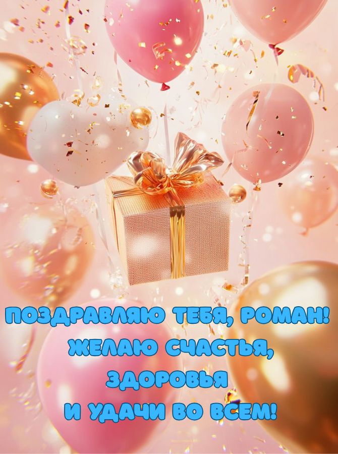 Красивые поздравления с днем рождения Роману:  открытки, проза, стихи 2