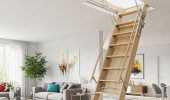 Чердачная лестница: скрытый элемент, который делает дом удобнее