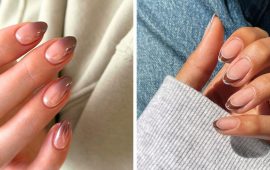 Braune French Manicure für den Herbst: Ideen und neue Trends