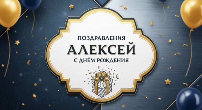 Поздравления с Днем рождения Алексею – в открытках, стихах, своими словами 11