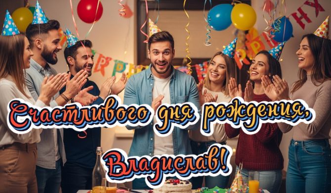 С днем рождения, Владислав – пожелания в стихах, прозе, открытках 3