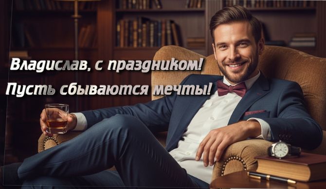 С днем рождения, Владислав – пожелания в стихах, прозе, открытках 2