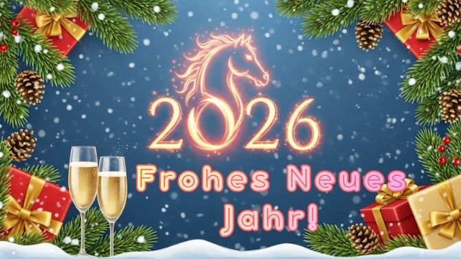 Frohes Neues Jahr 2026: Herzliche Grüße zum Jahr des Pferdes 2