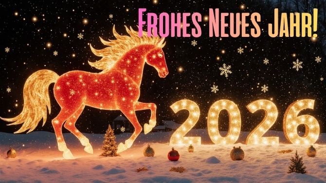Frohes Neues Jahr 2026: Herzliche Grüße zum Jahr des Pferdes 1