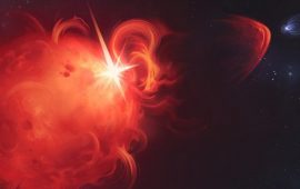 Wissenschaftler haben erstmals einen Plasmaausstoß eines anderen Sterns beobachtet