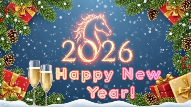 Happy New Year 2026: Beautiful Greetings for the Year of the Horse 2