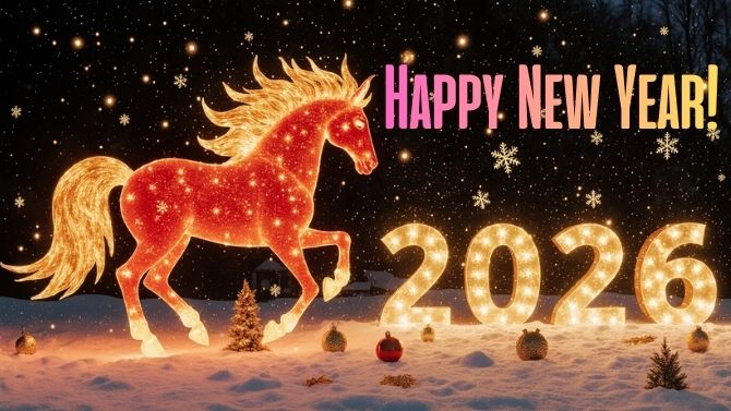 Happy New Year 2026: Beautiful Greetings for the Year of the Horse 1