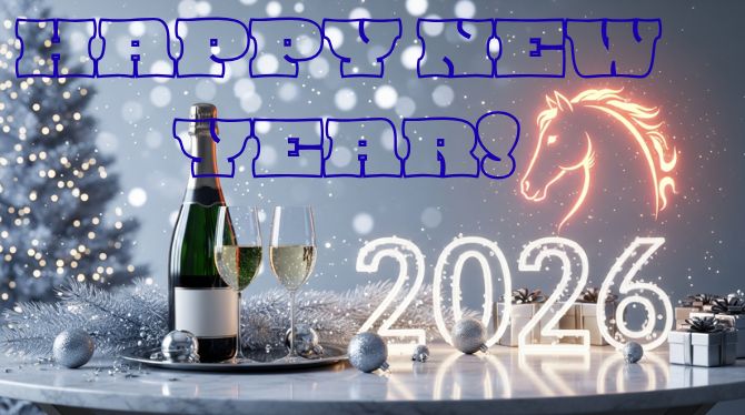 Symbol of the Year 2026: New Year Images and Cards with a Horse 7