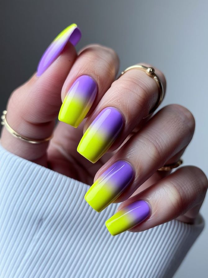 Gradient Manicure: The Best Design Ideas 12
