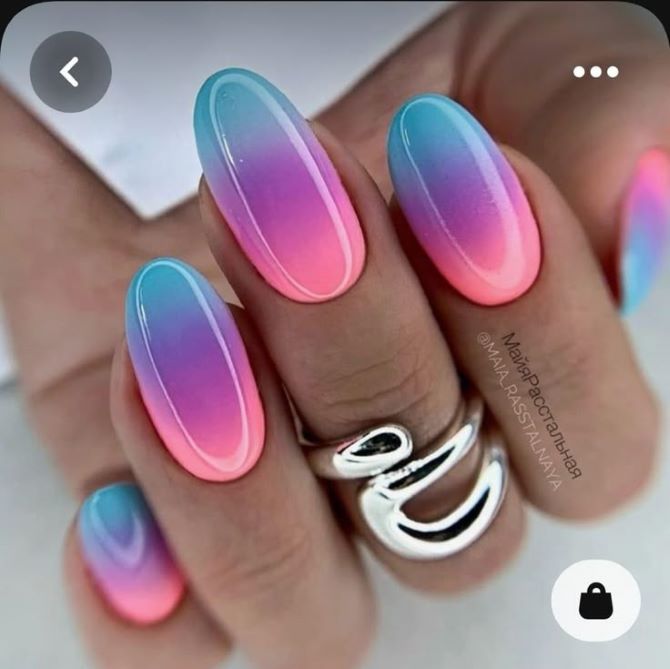 Gradient Manicure: The Best Design Ideas 27