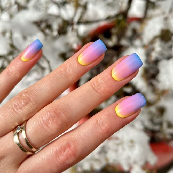 Gradient Manicure: The Best Design Ideas 26