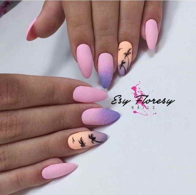 Gradient Manicure: The Best Design Ideas 36