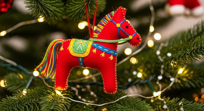 Символ 2026 года своими руками: новогодняя поделка лошадка из фетра 11
