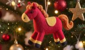 Символ 2026 года своими руками: новогодняя поделка лошадка из фетра