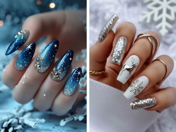 Новогодний маникюр 2026: стильные фотоидеи в год Огненной Лошади 20