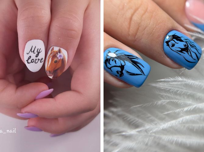 Новогодний маникюр 2026: стильные фотоидеи в год Огненной Лошади 5