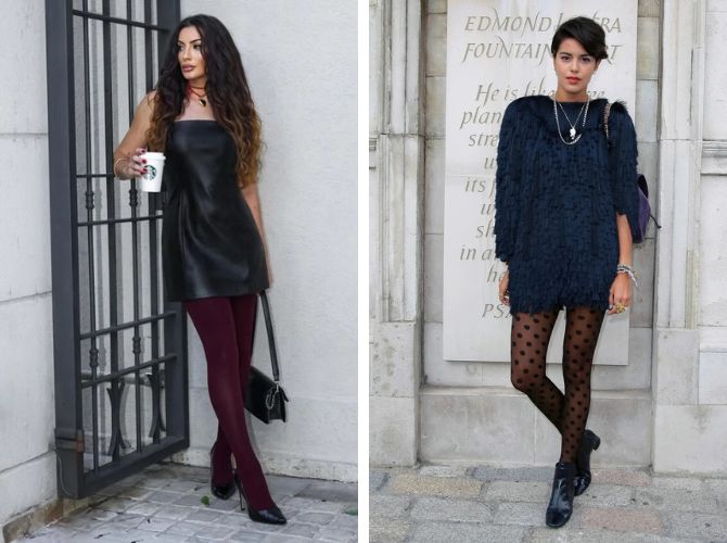 Как носить платье с колготками: стильный образ в сезон холодов 7