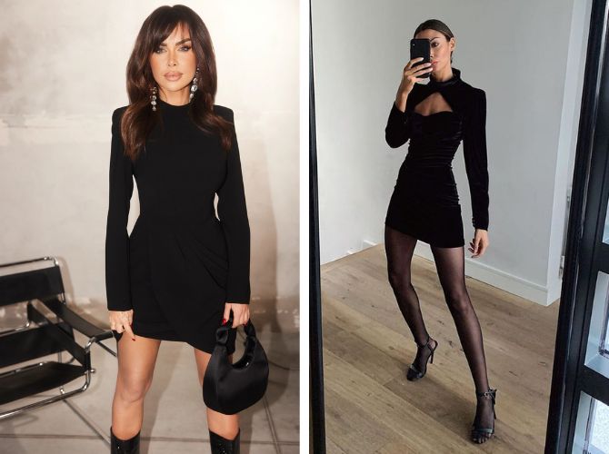 Как носить платье с колготками: стильный образ в сезон холодов 6