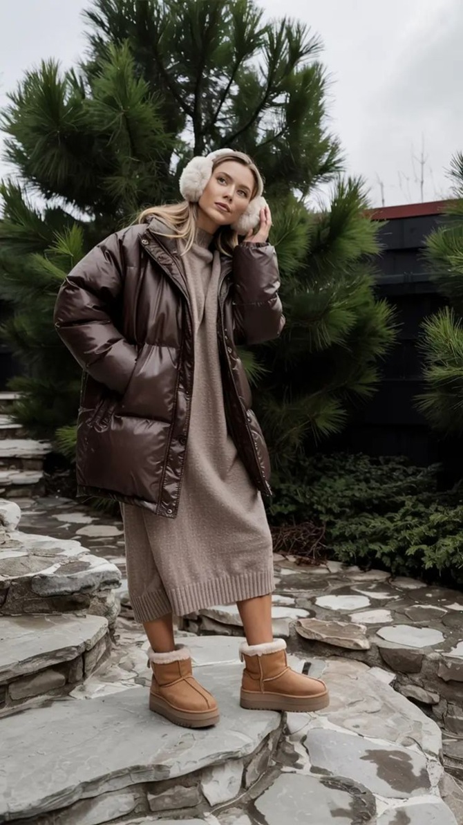 З чим носити пуховик взимку 2025 року: 5 модних образів 4