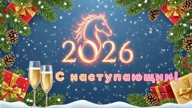 С наступающим Новым годом 2026: красивые поздравления в год Лошади 10