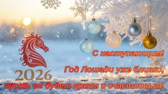 С наступающим Новым годом 2026: красивые поздравления в год Лошади 4