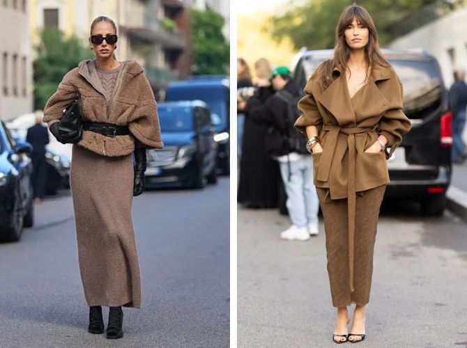 С чем носить юбку-футляр: модные образы 2026 года 6