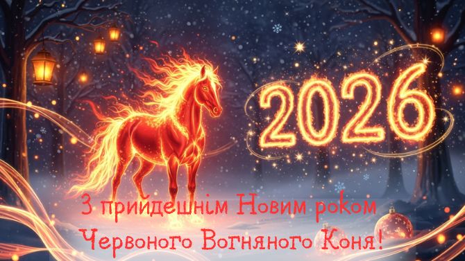 З прийдешнім Новим роком 2026: красиві привітання на рік Коня 9