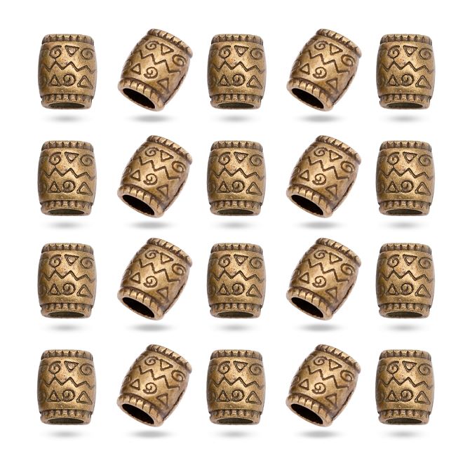 Бусины-Разделители Бижутерный Сплав Тибетский стиль Бочонок Колонка