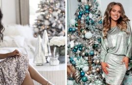 Модные блестящие платья для встречи Нового года 2026: лучшие модели