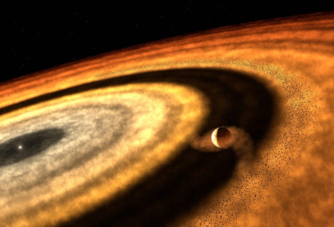 Scientists have detected an exoplanet with a double gas tail for the first time 1