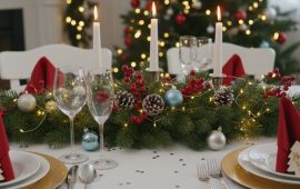 Декор новогоднего стола 2026: как создать атмосферу праздника на год Лошади